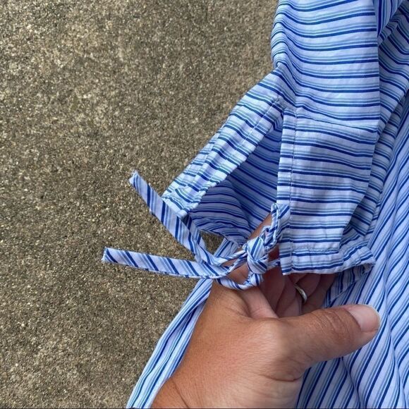 Tory Burch Ariana Striped Top - Picture 6 of 9